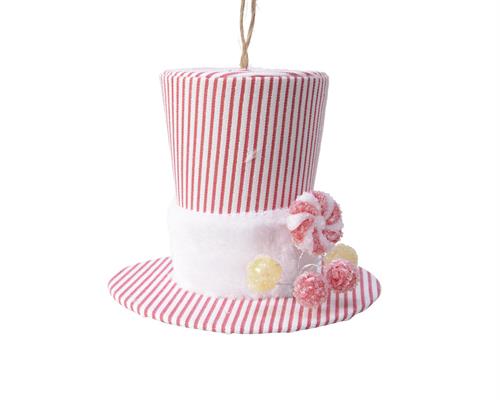 DECORAZIONE PENDENTE 10 CM CAPPELLO CARAMELLE