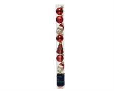 PALLINE E FIGURE DA APPENDERE BABBO NATALE E ALBERO 9 PZ