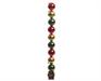 PALLINE DI NATALE ROSSO-ORO-VEREDE 6 CM CONFEZIONE 10 PZ