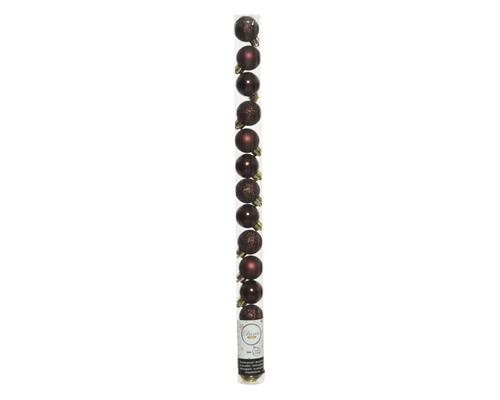 PALLINE DI NATALE REDWOOD 3 CM CONFEZIONE 14 PZ