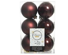 PALLINE DI NATALE REDWOOD 6 CM CONFEZIONE 12 PZ