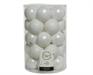 PALLINE DI NATALE BIANCHE 8 CM CONFEZIONE 34 PZ