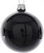 PALLINE DI NATALE NERO LUCIDO 6 CM CONFEZIONE 6 PZ