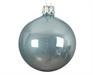 PALLINE DI NATALE CELESTE LUCIDO 6 CM CONFEZIONE 6 PZ