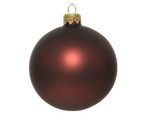 PALLINE DI NATALE REDWOOD OPACO 6 CM CONFEZIONE 6 PZ