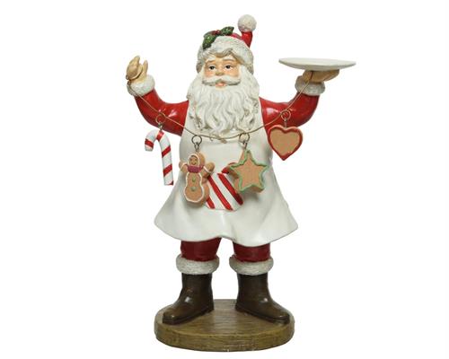 BABBO NATALE 8,5X16X23 CM CON GHIRLANDA