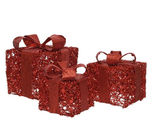 PACCO REGALO ROSSO 15X15X13 CM