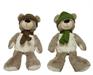 PELUCHE ORSO 15X18X20CM VERDE/MARRONE