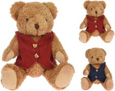 ORSO PELUCHE NATALIZIO 19 CM - 2ASS