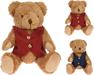 ORSO PELUCHE NATALIZIO 19 CM - 2ASS