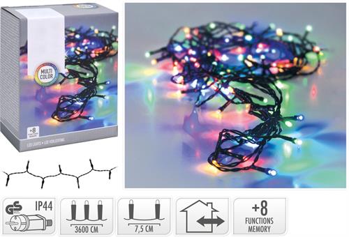 LUCI DI NATALE 480 LED MULTICOLOR 8 GIOCHI