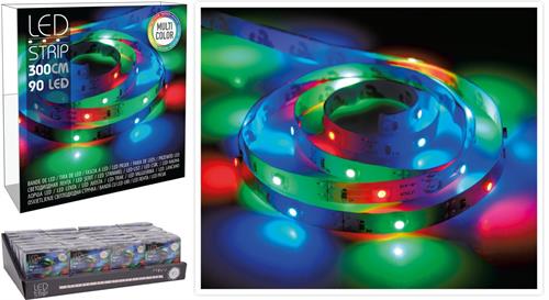 STRINGA 90 LED MULTICOLOR 3 MT