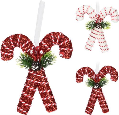 PENDENTE CANDY CANE 20 CM - 2 ASS