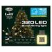 LUCI DI NATALE BUNCH 320 LED BIANCO CALDO GRUPPI DA 8 LED