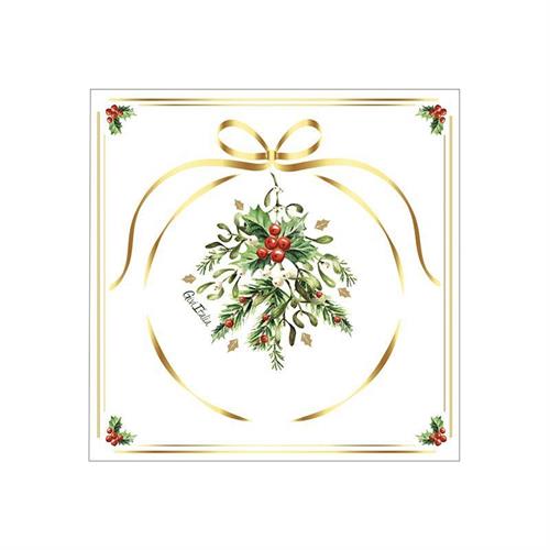 TOVAGLIOLI MERRY GOLD CHRISTMAS 3 V3LI 33X33 CM 16 PZ