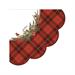 TOVAGLIOLI ROSSI TARTAN SMERLO CUORE 33X33 CM 16 PZ