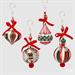 PALLINA DI NATALE VETRO DECORO VINTAGE 4 ASSORTITE - EDG -