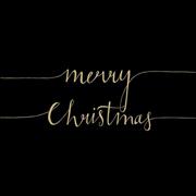 TOVAGLIOLI 33X33 CHRISTMAS NOTE BLACK GOLD 20 PZ