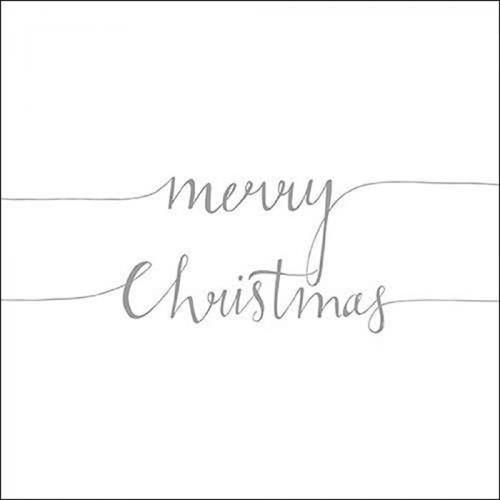 TOVAGLIOL 33X33I CHRISTMAS NOTE POS SILVER 20 PZ