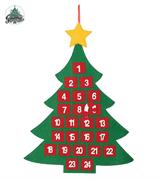 CALENDARIO DELL'AVVENTO A FORMA DI ALBERO 55X70 CM