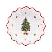 PIATTI FONDI IN CARTA CHRISTMAS WISHES 24 CM 8 PZ