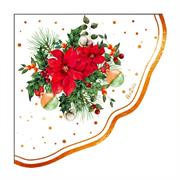 TOVAGLIOLI NATALIZI JOIE DE NOEL 33X33 CM 16 PZ