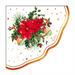 TOVAGLIOLI NATALIZI JOIE DE NOEL 33X33 CM 16 PZ