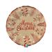 PIATTI FONDI NATALIZI IN CARTONCINO KRAFT XMAS 6 PZ 24 CM