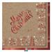 TOVAGLIOLI KRAFT XMAS 33X33 CM 16 PZ