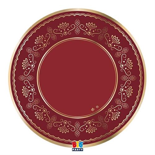 SOTTOPIATTI ROYAL RED GOLD 6 PZ 32 CM