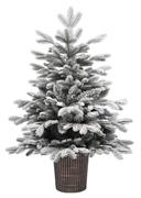 ALBERO DI NATALE INNEVATO 90 CM IN VASO FLORA