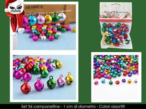 CAMPANELLINE MULTICOLOR 1 CM SET 36 PZ