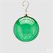 PALLINA DI NATALE VERDE VETRO VORTEX 10 CM -EDG-