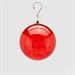 PALLINA DI NATALE  ROSSA VETRO VORTEX 10 CM -EDG-