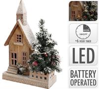 CASETTA DI LEGNO CON LED