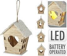 CASETTA DI LEGNO CON LED