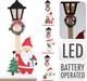 BABBO NATALE IN FELTRO CON LED