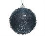 PALLINA DI NATALE BLU GLITTERATA 8 CM