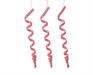 PENDENTE CARAMELLA ROSSA BIANCA PLASTICA H,21,5X2,5 CM 3 PZ