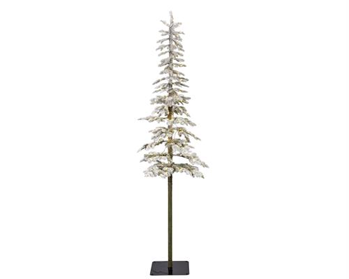 ALBERO DI NATALE 180 CM SNOWY ALPINE CON MICROLED BIANCO CALDO