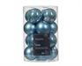 PALLINE DI NATALE AZZURRO 3,5 CM CONFEZIONE 16 PZ