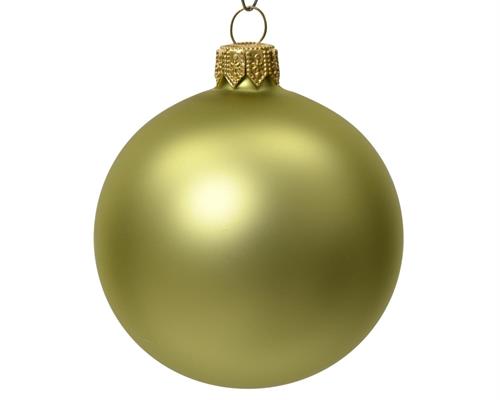 PALLINE DI NATALE VERDE PISTACCHIO OPACO 10 CM CONFEZIONE 4 PZ