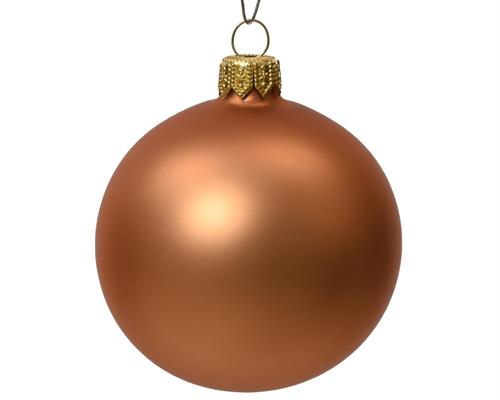 PALLINE DI NATALE RAME OPACO 10 CM CONFEZIONE 4 PZ