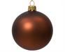 PALLINE DI NATALE MARRONE OPACO 10 CM CONFEZIONE 4 PZ