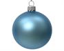 PALLINE DI NATALE AZZURRO OPACO 6 CM CONFEZIONE 6 PZ