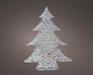 MINI ALBERO IN CARTA LUMINOSO  LED BIANCO CALDO H.60X48X11 CM