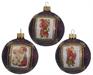 PALLINA DI NATALE BORDEAUX DECORATA 8 CM