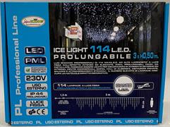 TENDA MAXILED 114 ICELIGHT BIANCO/F CAVI/B EST.IP44 3XH0,50M PL