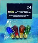 Confezione 4 Lampada Ricambio incandescenza MULTI Attacco E14 Vi