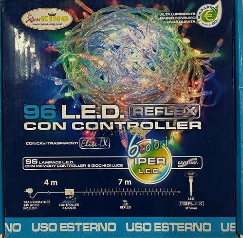 LUCI DI NATALE 96  LED REFLEX IPERLED 6 COLORI